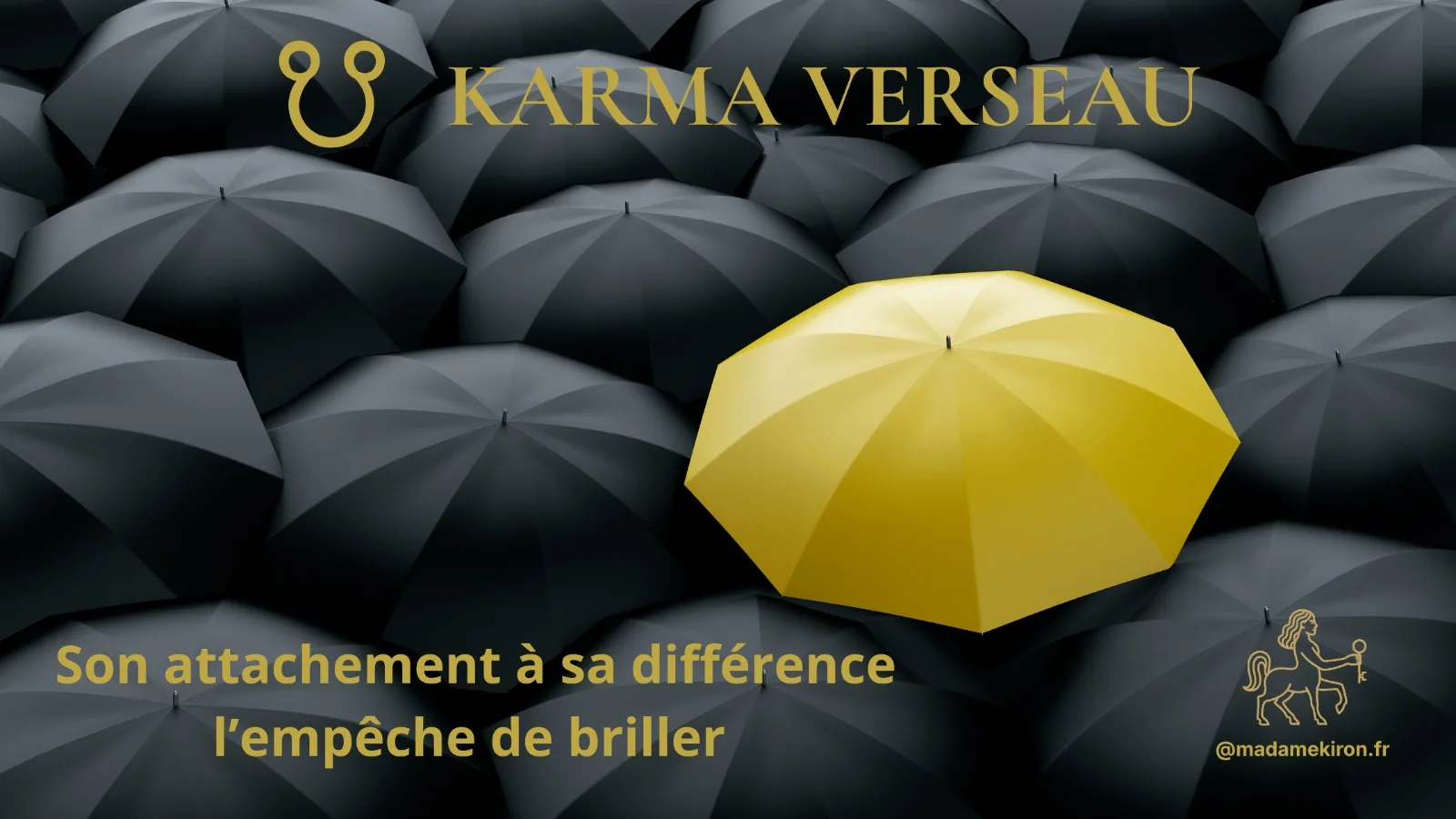 Symbole du Verseau comme une silhouette individuelle se dissolvant dans une foule qui marche vers un horizon abstrait, évoquant la perte d'identité dans le collectif