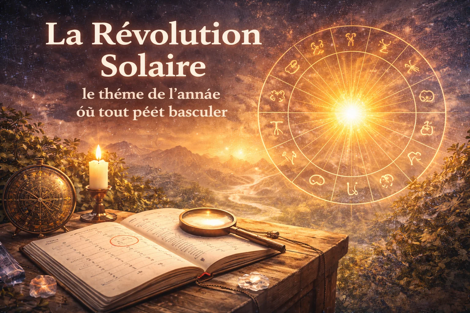 Révolution Solaire, thème annuel et carte du temps